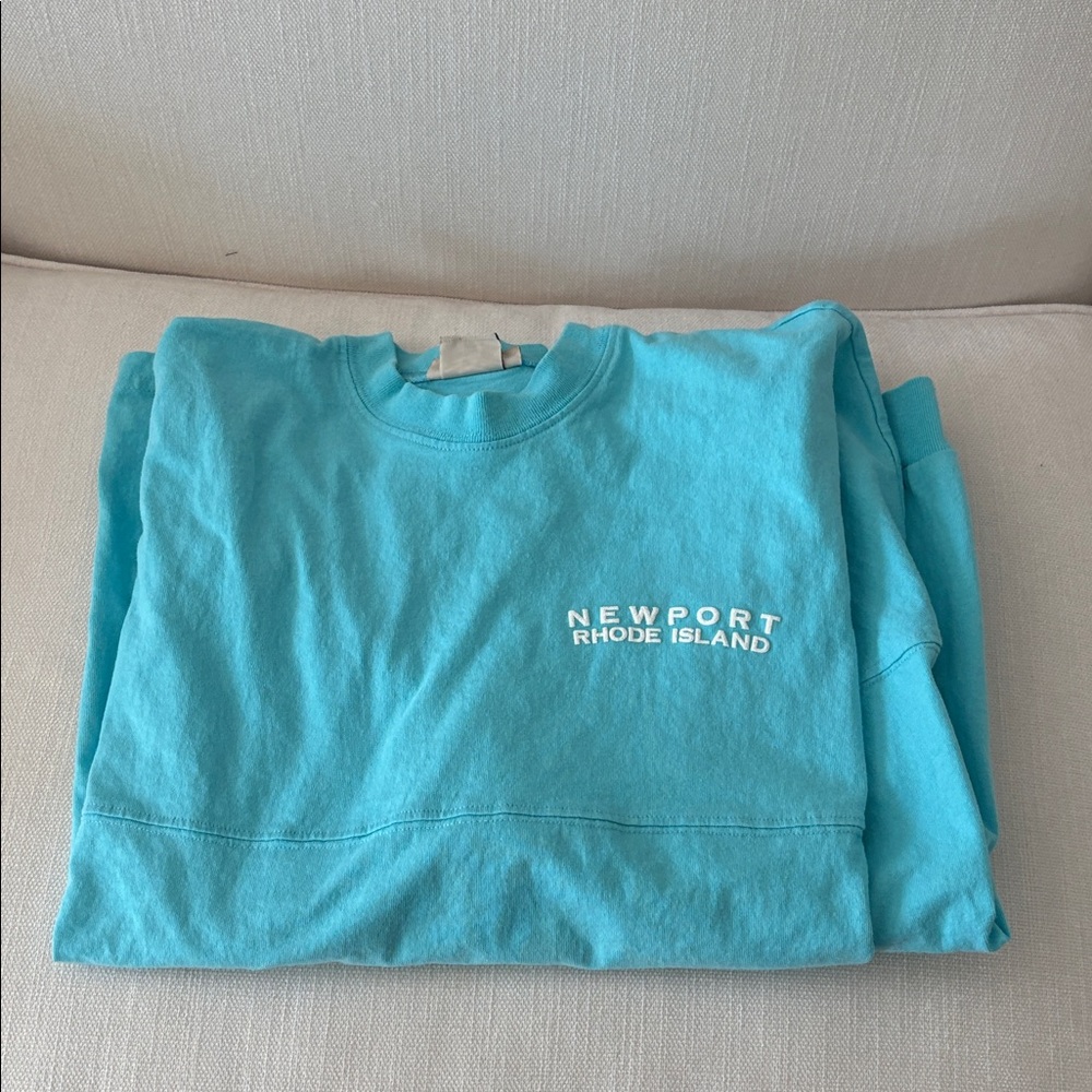Newport Rhode Island Long Sleeve Cotton Tee. Size Medium